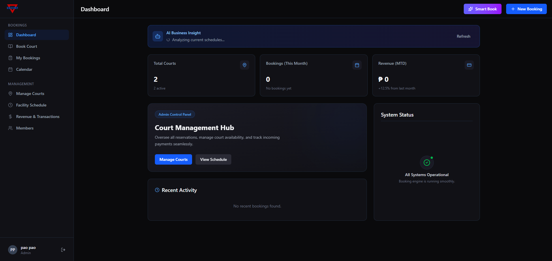 Hoops Booking App screenshot 2